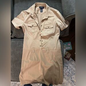 Jones New York Tan Midi Dress